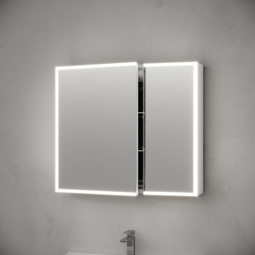 Зеркало-шкаф Sancos Evoke SC8080 80х14х70 настенный цвет серый - фото 4